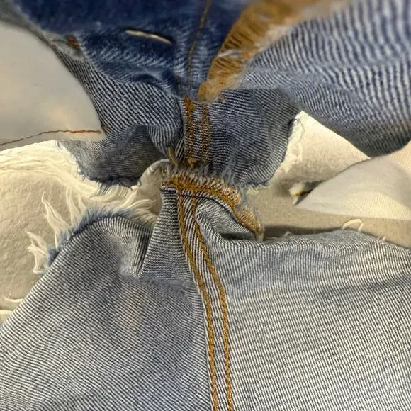 Levi's 501XX Big E Jean Shorts Women's 27x2.5 Button Fly Summer Preppy EUC - Picture 5 of 14